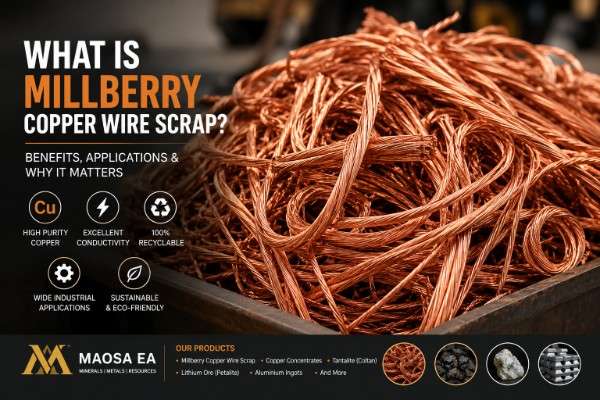 Copper, Lithium, Tantalite & Industrial Metals Supplier. Copper Wire Scrap, Millberry Copper Wire Scrap, Lithium Ore (Petalite), Tantalite (Coltan), Copper Concentrates, Aluminium Ingots, Industrial Metals, Mineral Exporter, Mining Company Africa, Battery Minerals, Critical Minerals Supplier